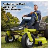 RONPOW 13x5.00-6 Flat Free Lawn Mower Tire and Wheel, 13x5x6 Solid Front Tires for Zero Turn Mower, 500Lbs Load, 3/4', 5/8' and 1/2' Bearings, 4.33'-6.73' Hub for Residential Commercial, 2Pack Gray
