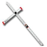 Kapro - 317 Adjustable Drywall T-Square Tool - Aluminum - for Layout and Marking - Features Sliding Head and Dual Directional Printed Scale - 48 Inch