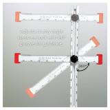 Kapro - 317 Adjustable Drywall T-Square Tool - Aluminum - for Layout and Marking - Features Sliding Head and Dual Directional Printed Scale - 48 Inch