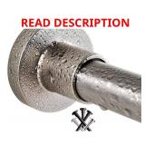 BRIOFOX Tension Curtain Rod 43-73 Inches Brushed Nickel, Rustproof and Non-Slip and Heavy Duty Shower Curtain Rod for Window or Bathroom, 304 Stainless Steel