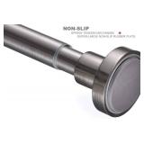 BRIOFOX Tension Curtain Rod 43-73 Inches Brushed Nickel, Rustproof and Non-Slip and Heavy Duty Shower Curtain Rod for Window or Bathroom, 304 Stainless Steel