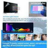 2026 Anti Glare Film for 55 Inch TV Screen, Blue Light Filter and Glare Reducer, Indoor Outdoor Glare TV Shield for Clear Viewing (55 Inch 1211)