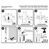 Safety Innovations No Hole Stairway Baby Gate Mounting Kit - Fits Posts from 2 3/4 inches to 3 1/2 inches Wide with Square or Round Tops - No Adhesives On Or Screws in Your Posts, (1-Pack)