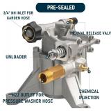 Hourleey 7/8' Shaft Vertical Pressure Washer Pump, 3400PSI 2.5GPM, Replacement Pump for Power Washer Kit, Compatible with Honda, Simpson, RYOBI, Briggs & Stratton, Subaru, Craftsman