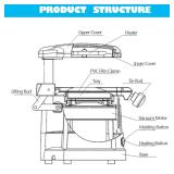 $126 Gekufa Dental Vacuum Forming Machine 110V Molding Machine Lab with 15 Thermoforming Plastic Sheets 1.5MM