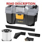 20V Cordless Vacuum Cleaner-Wet/Dry Shop Vac,2.6 Gallon Capacity,Compatible with DeWALT Batteries (Bare Tool - No Battery & No Charger),Ideal for Cleaning Car,Home Spaces,and Workshops RCSV-20