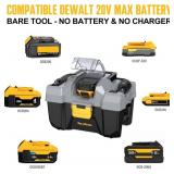 20V Cordless Vacuum Cleaner-Wet/Dry Shop Vac,2.6 Gallon Capacity,Compatible with DeWALT Batteries (Bare Tool - No Battery & No Charger),Ideal for Cleaning Car,Home Spaces,and Workshops RCSV-20