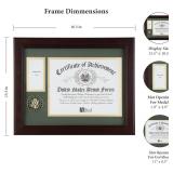 Allied Frame U.S. Army Medal and Award Frame with Medallion -13 x 16