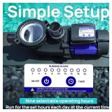 $298 Aquastrong 1.5 HP In/Above Ground Pool Pump High Flow Self Primming Swimming Pool Pump,Lce Blue