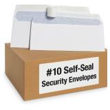 500 - Pack #10 Security Envelopes Self Seal Envelopes 4-1/8' x 9-1/2'