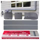 DuctlessAire Mini Split Line Set Cover Kit - Paintable Lineset Cover - Line Set Covers for Ductless Air Conditioner, Mini Split AC/Heating System, HVAC, Central AC Unit, Heat Pump (Gray, 3' x 7.5 ft)