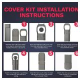 DuctlessAire Mini Split Line Set Cover Kit - Paintable Lineset Cover - Line Set Covers for Ductless Air Conditioner, Mini Split AC/Heating System, HVAC, Central AC Unit, Heat Pump (Gray, 3' x 7.5 ft)