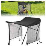 $120 KEMIMOTO Shade Canopy for Zero Turn Lawn Mower, High Visibility Left and Right Sunshades with UV Protection, Reduce Heat and Glare, Compatible with John Deere, Cub Cadet, Kubota, Troy-Bilt & Othe