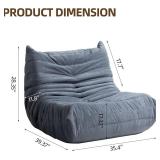 $230 Floor Sofa Bean Bag Chair for Adults Fireside Bean Bag Lounger Memory Foam Chair for Home, Office, Apartment or Gaming Venue
