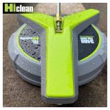 Hiclean 15' Pressure Washer Surface Cleaner with Wheels 3400 PSI Max, Surface Cleaner for Power Washer Attachment for Concrete, Patio, Sidewalk, and Driveways