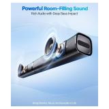 Soundbar with Subwoofer for TV, Home Theater Bluetooth 5.3 Speaker System with 2 Wireless Karaoke Mics, Surround Sound Audio with HDMI ARC, Optical, AUX, USB for Movie, Music, Family Party(Peak 240W)