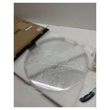 3D Hologram Fan Protective Cover, Clear Acrylic Safety Guard Case for 19.5 Straight 2-Blade Hologram Fan, Not for 4-Blade X-Shaped Fans, Fan Not Included