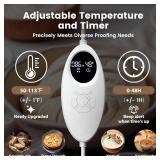 Folding Bread Proofing Box with 50-113  Temp Control & 48H Timer, Dough Proofer with Metal Rack, Humidor, Recipes, Ideal for Sourdough, Bread Baking, Pizza, Yogurt, Kombucha, Precise Control