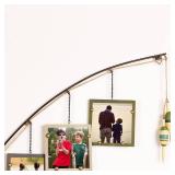 Young's Inc Wood Fishing Pole Triple Photo Frame   Rustic Lake House Wall Fish Decor with Hanging 4x4 Frames, Lodge & Woodland Cabin Accent for Fishermen, Outdoor Enthusiasts, and Family Memories