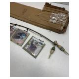Young's Inc Wood Fishing Pole Triple Photo Frame   Rustic Lake House Wall Fish Decor with Hanging 4x4 Frames, Lodge & Woodland Cabin Accent for Fishermen, Outdoor Enthusiasts, and Family Memories