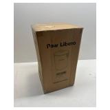 Paw Libero 35 Lbs Stainless Steel Dog Food Storage Container with Airtight Wooden Lid & Ceramic Bone Handle, Large Metal Dog Food Bin, Pet Treat Jars for Dogs & Cats, Keep Fresh, Easy to Clean