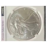 2025 AMERICAN SILVER EAGLE NGC MS70 EARLY RELEASE 2025 AMERICAN SILVER EAGLE NGC MS70 EARLY RELEASE