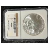 2006 AMERICAN SILVER EAGLE NGC MS69 2006 AMERICAN SILVER EAGLE NGC MS69