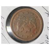 1854 US BRAIDED HAIR LARGE CENT 1854 US BRAIDED HAIR LARGE CENT