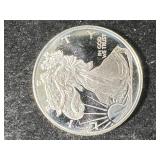 HALF TROY OZ .999 FINE SILVER AMERICAN EAGLE ROUND HALF TROY OZ .999 FINE SILVER AMERICAN EAGLE ROUND