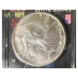 1987 AMERICAN SILVER EAGLE IN CASE 1987 AMERICAN SILVER EAGLE IN CASE