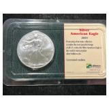 2001 AMERICAN SILVER EAGLE IN CASE 2001 AMERICAN SILVER EAGLE IN CASE