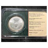 2001 AMERICAN SILVER EAGLE IN CASE 2001 AMERICAN SILVER EAGLE IN CASE