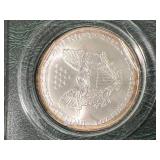 2001 AMERICAN SILVER EAGLE IN CASE 2001 AMERICAN SILVER EAGLE IN CASE