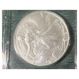 2002 AMERICAN SILVER EAGLE IN CASE 2002 AMERICAN SILVER EAGLE IN CASE