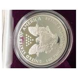 1986 PROOF AMERICAN SILVER EAGLE IN ORIGINAL MINT BOX 1986 PROOF AMERICAN SILVER EAGLE IN ORIGINAL MINT BOX