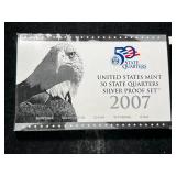 2007 US MINT 50 STATE QUARTERS SILVER PROOF SET 2007 US MINT 50 STATE QUARTERS SILVER PROOF SET