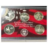 2007 US MINT 50 STATE QUARTERS SILVER PROOF SET 2007 US MINT 50 STATE QUARTERS SILVER PROOF SET