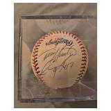 Tori Hunter And 8 Other Signed Baseball