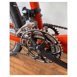 Custom Orange Tandem Bicycle With Shimano Sora & Marzocchi Bomber Fork