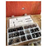 Mixed Bicycle Headset Parts & Bearings in Organizer Cases Mixed Bicycle Headset Parts & Bearings in Organizer Cases