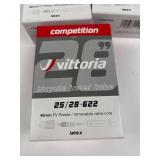 Vittoria Latex Bicycle Inner Tubes 25/28-622 48mm Presta (Lot of 5) Vittoria Latex Bicycle Inner Tubes 25/28-622 48mm Presta (Lot of 5)