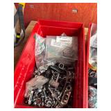 Mixed Hardware, Fasteners & Cable Clamps in 3 Bins Mixed Hardware, Fasteners & Cable Clamps in 3 Bins