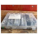 Shimano Di2 Small Parts Organizer Box With Assorted Bicycle Components Shimano Di2 Small Parts Organizer Box With Assorted Bicycle Components