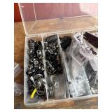 Mixed Bike Derailleur Parts in Storage Case Mixed Bike Derailleur Parts in Storage Case