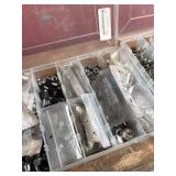 Assorted Bicycle Brake Parts & Cables in Organizers Assorted Bicycle Brake Parts & Cables in Organizers
