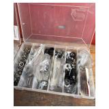 Assorted Bicycle Brake Parts & Cables in Organizers Assorted Bicycle Brake Parts & Cables in Organizers