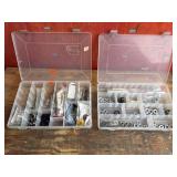 Mixed Lot Hardware Assortment in 2 Organizer Cases Mixed Lot Hardware Assortment in 2 Organizer Cases