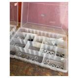 Mixed Lot Hardware Assortment in 2 Organizer Cases Mixed Lot Hardware Assortment in 2 Organizer Cases