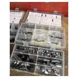 Mixed Lot Assorted Hardware and Mounting Parts in Organizer Cases Mixed Lot Assorted Hardware and Mounting Parts in Organizer Cases
