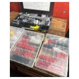 Bicycle Disc Brake Parts Assortment in Storage Cases (Lot of 5) Bicycle Disc Brake Parts Assortment in Storage Cases (Lot of 5)